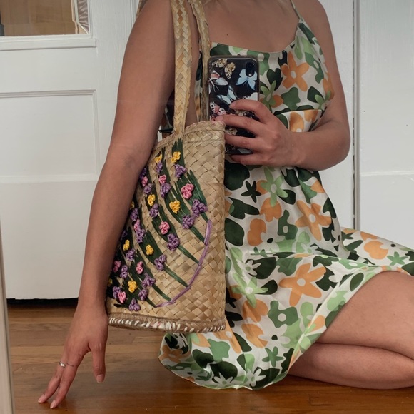 vintage woven bag, perf 4 summer - Picture 2 of 5